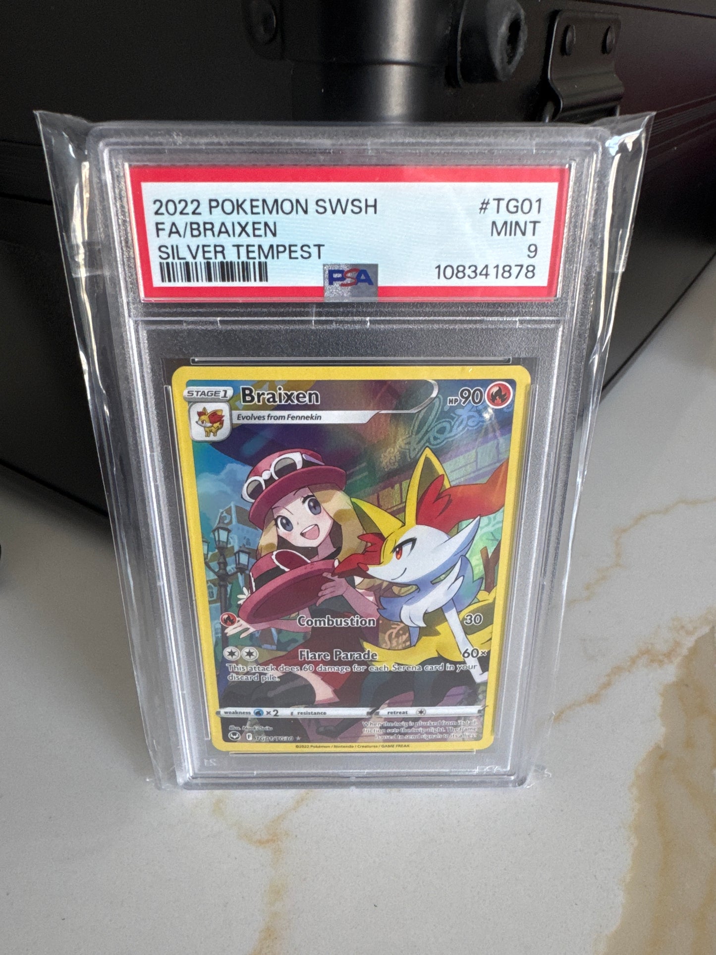 2022 Pokemon Braixen PSA 9