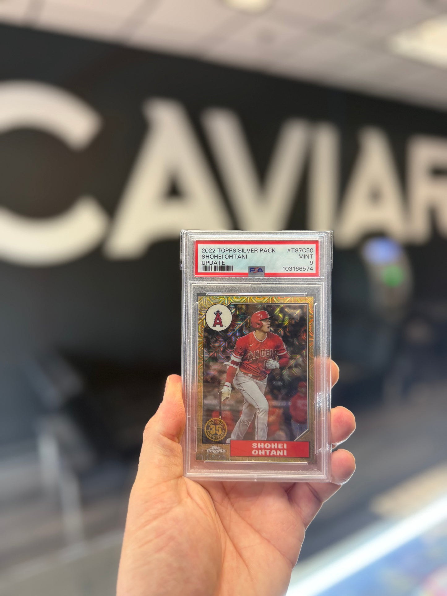 2022 Topps Silver Pack Chrome Promo Shohei Ohtani Update PSA 9