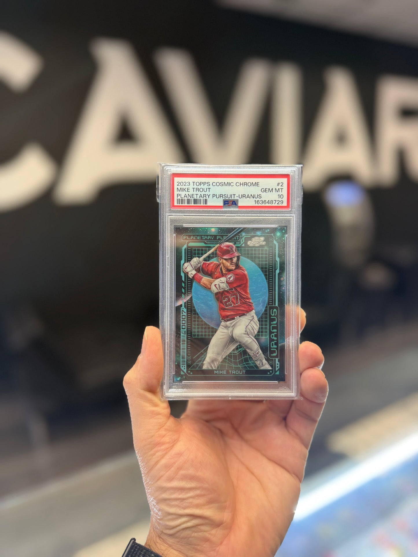 2023 Topps Cosmic Chrome Mike Trout PSA 10