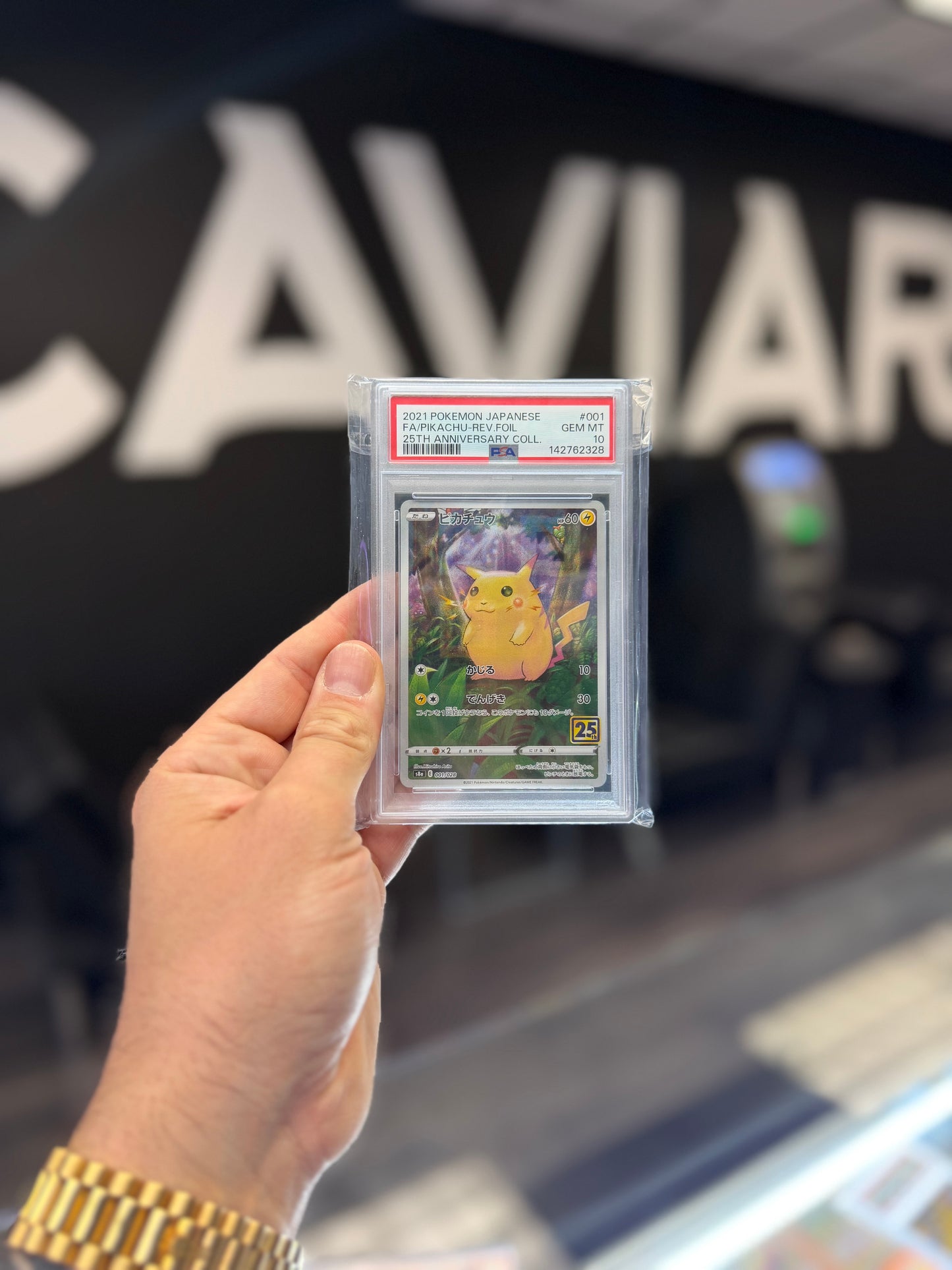 2021 Pokemon Japanese Pikachu 25th PSA 10