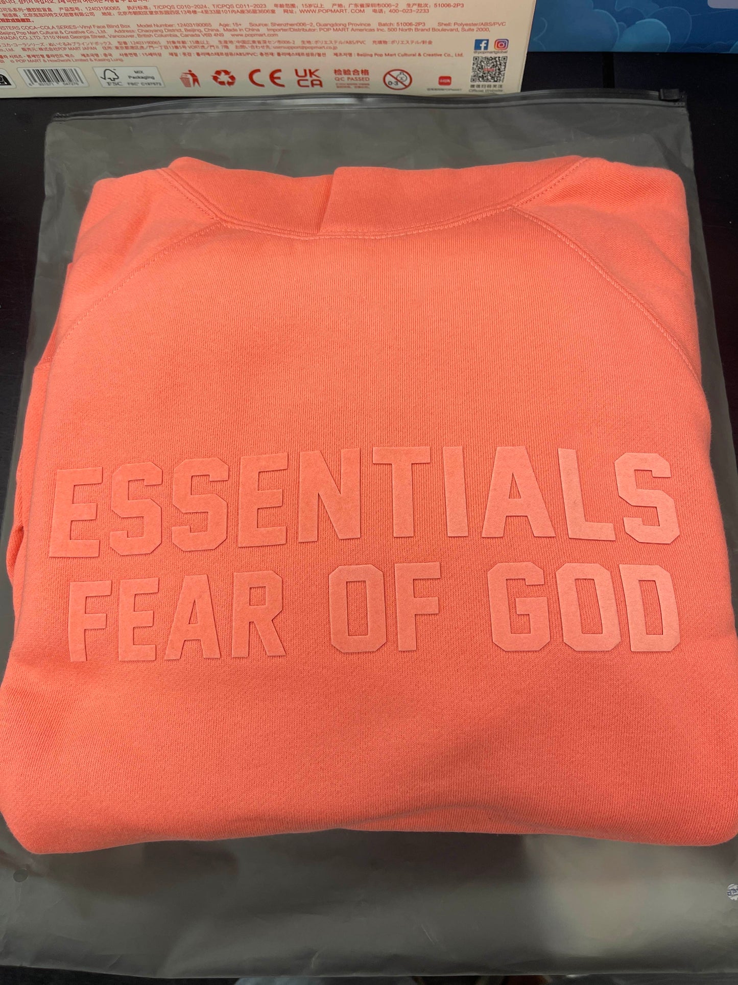 Essentials Hoodie Coral - XX Small
