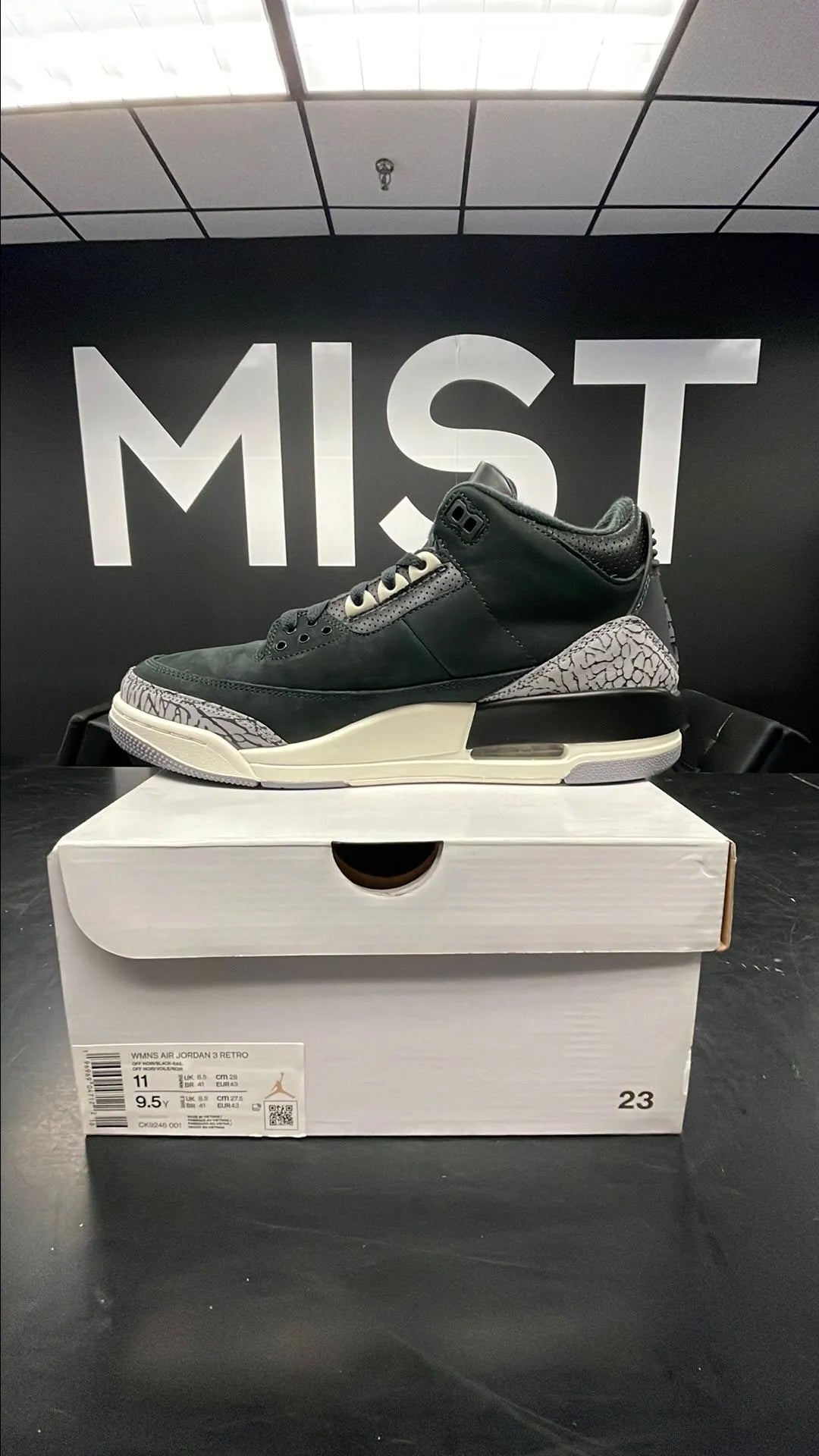 Jordan 3 - Off Noir | Size 9.5M