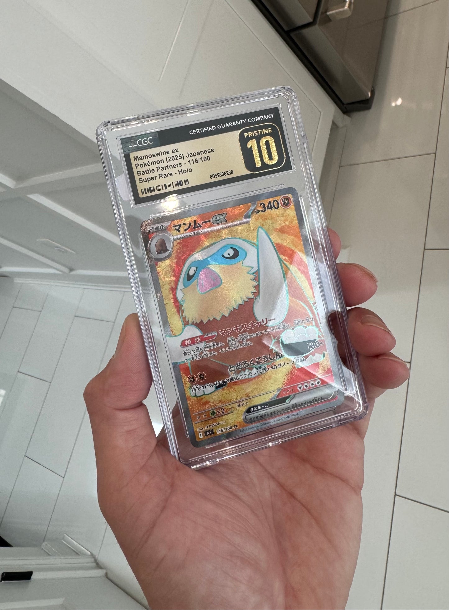 2025 Pokemon Mamoswine EX JP CGC Pristine 10