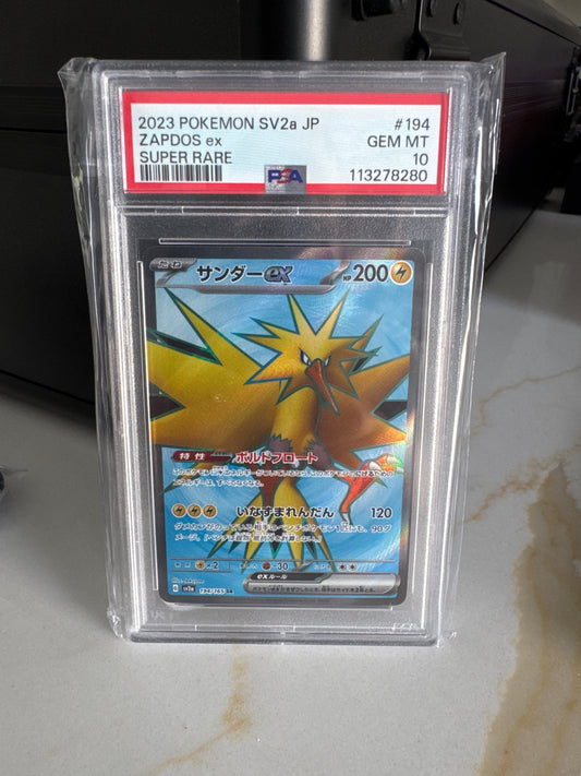 2023 Pokemon Zapdos ex JP PSA 10