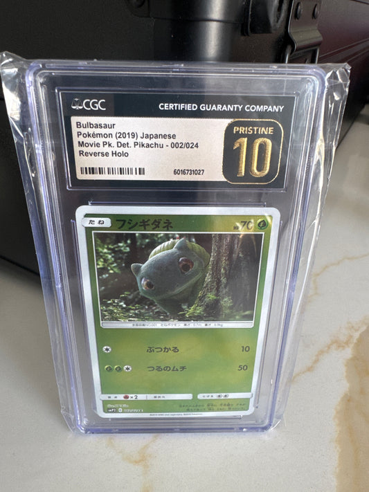 2019 Pokemon Bulbasaur JP CGC Pristine 10