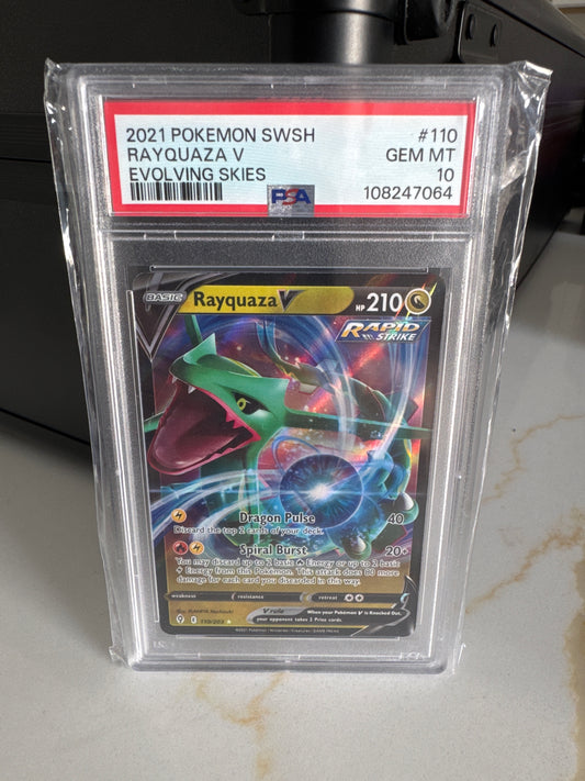 2021 Pokemon Rayquaza V PSA 10