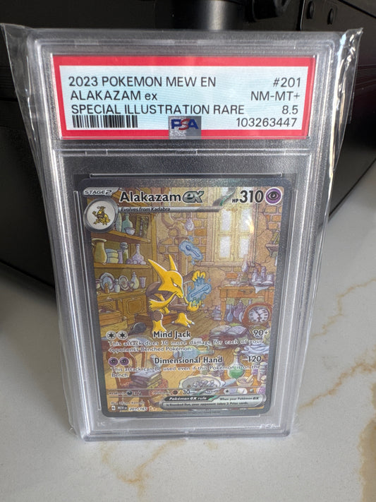 2023 Pokemon Alakazam EX PSA 8.5