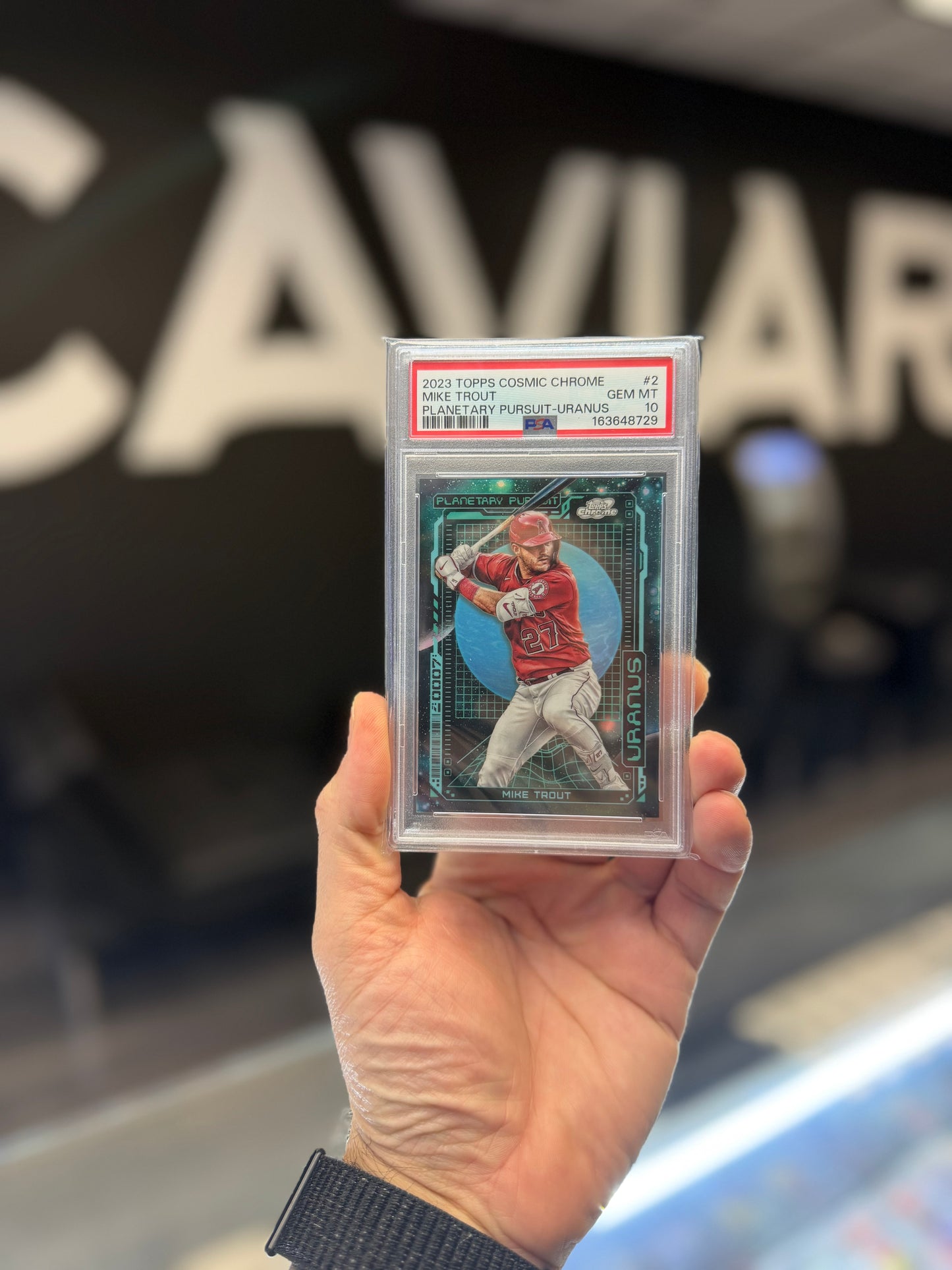 2023 Topps Cosmic Chrome Mike Trout PSA 10