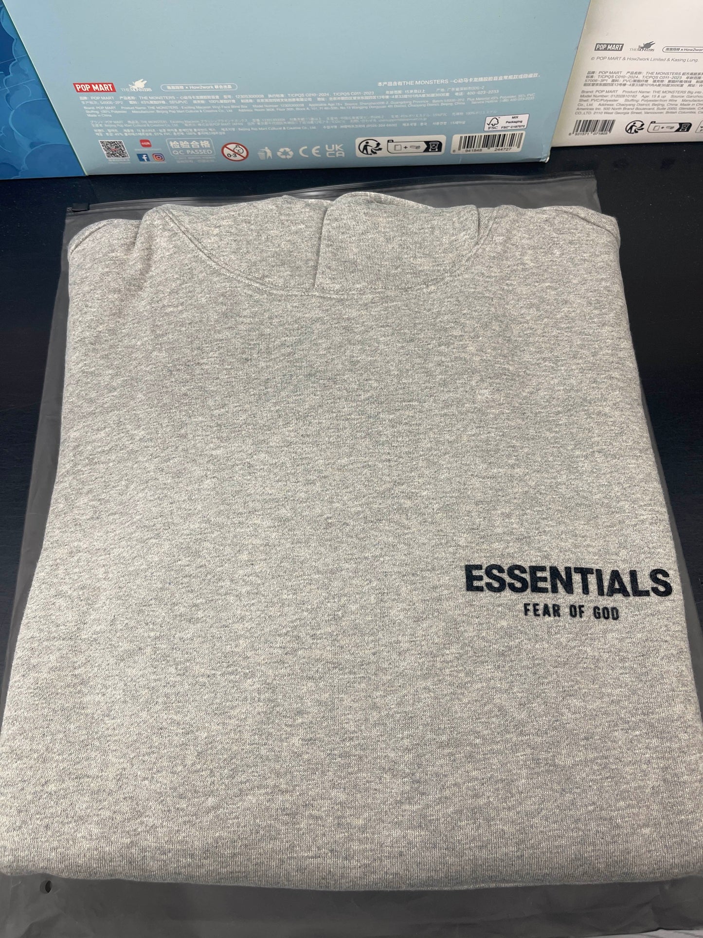 Essentials Hoodie Dark Oatmeal - X Small