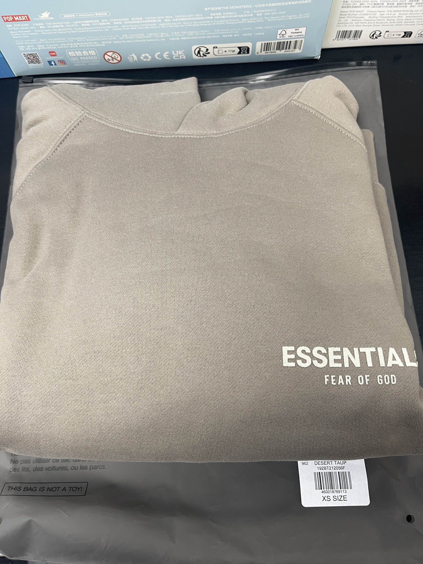Essentials Hoodie Desert Taupe - X Small