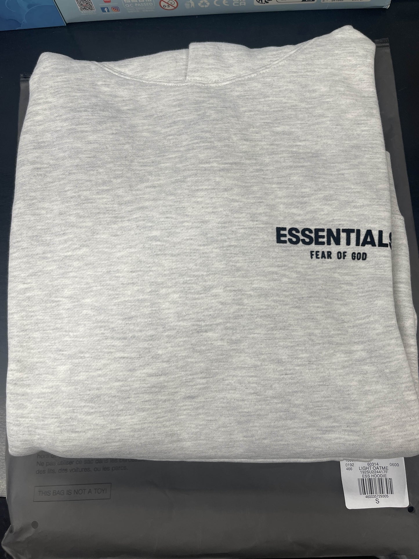 Essentials Hoodie Light Oatmeal - Small