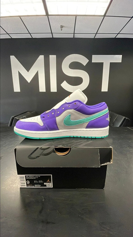 Jordan 1 Low - Psychic Purple Hyper Jade | Size 9M