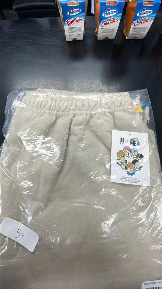 BTS x DM4 Sweatpants - Cream | Size Medium