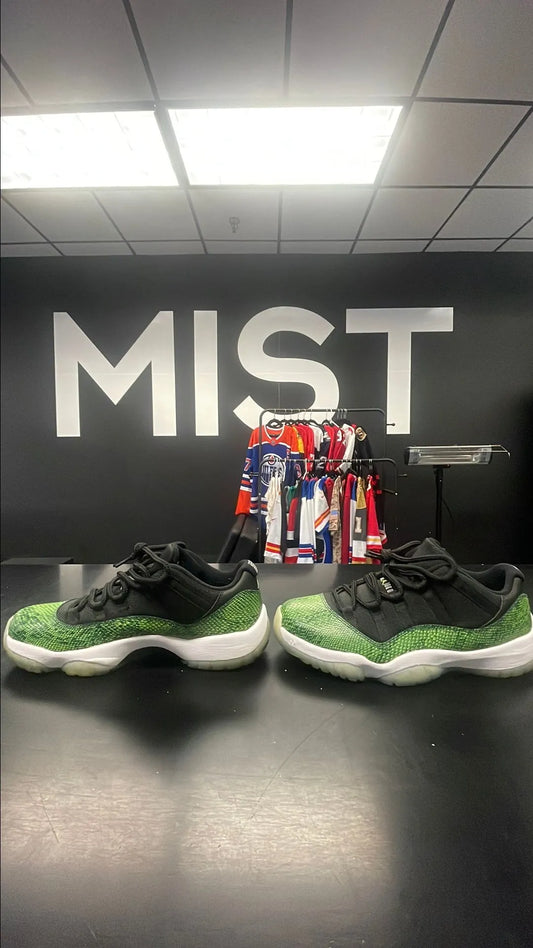 Jordan 11 Low - Green Snakeskin | Size 9.5M