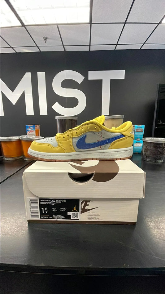 Jordan 1s Low - Travis Scott Canary | Size 1.5Y