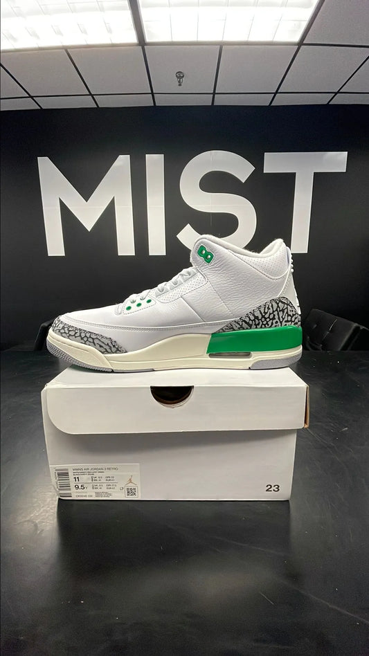 Jordan 3s - Lucky Green | Size 9.5M