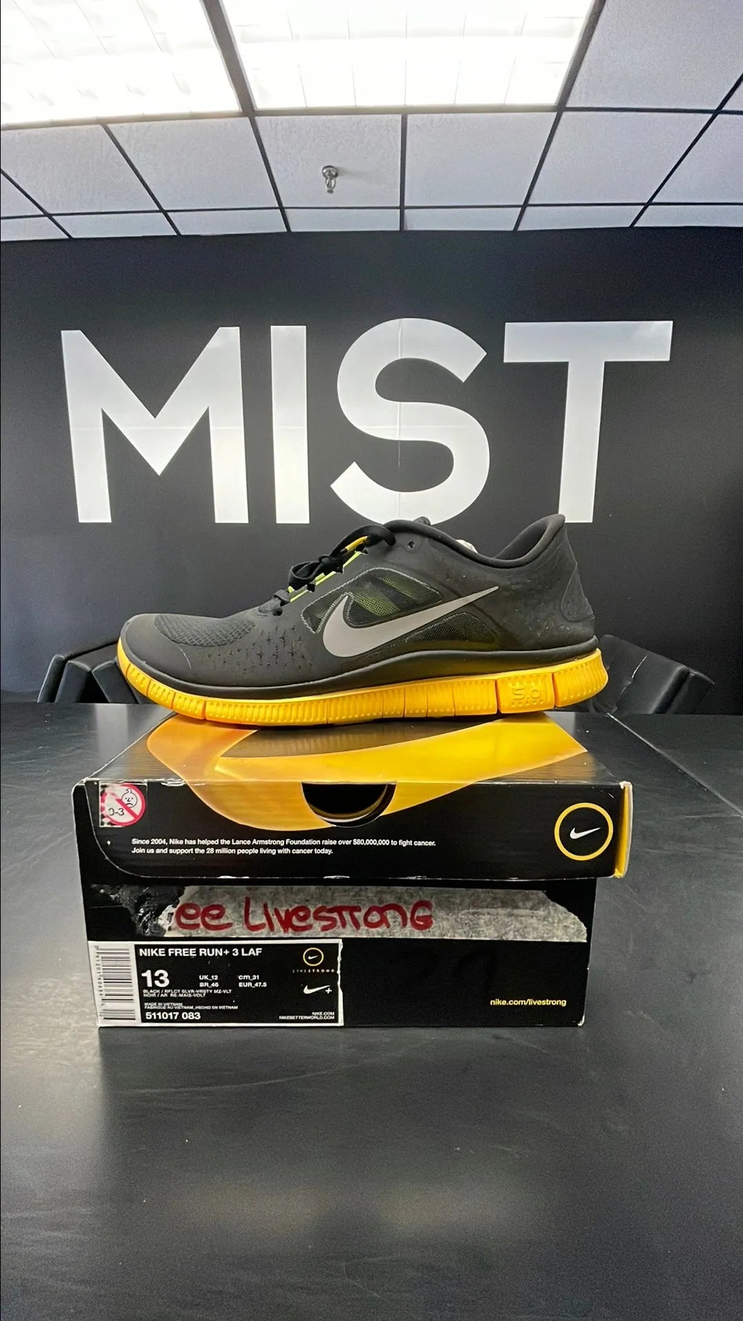 Nike Free Run+ 3 - Lance Armstrong | Size 13M