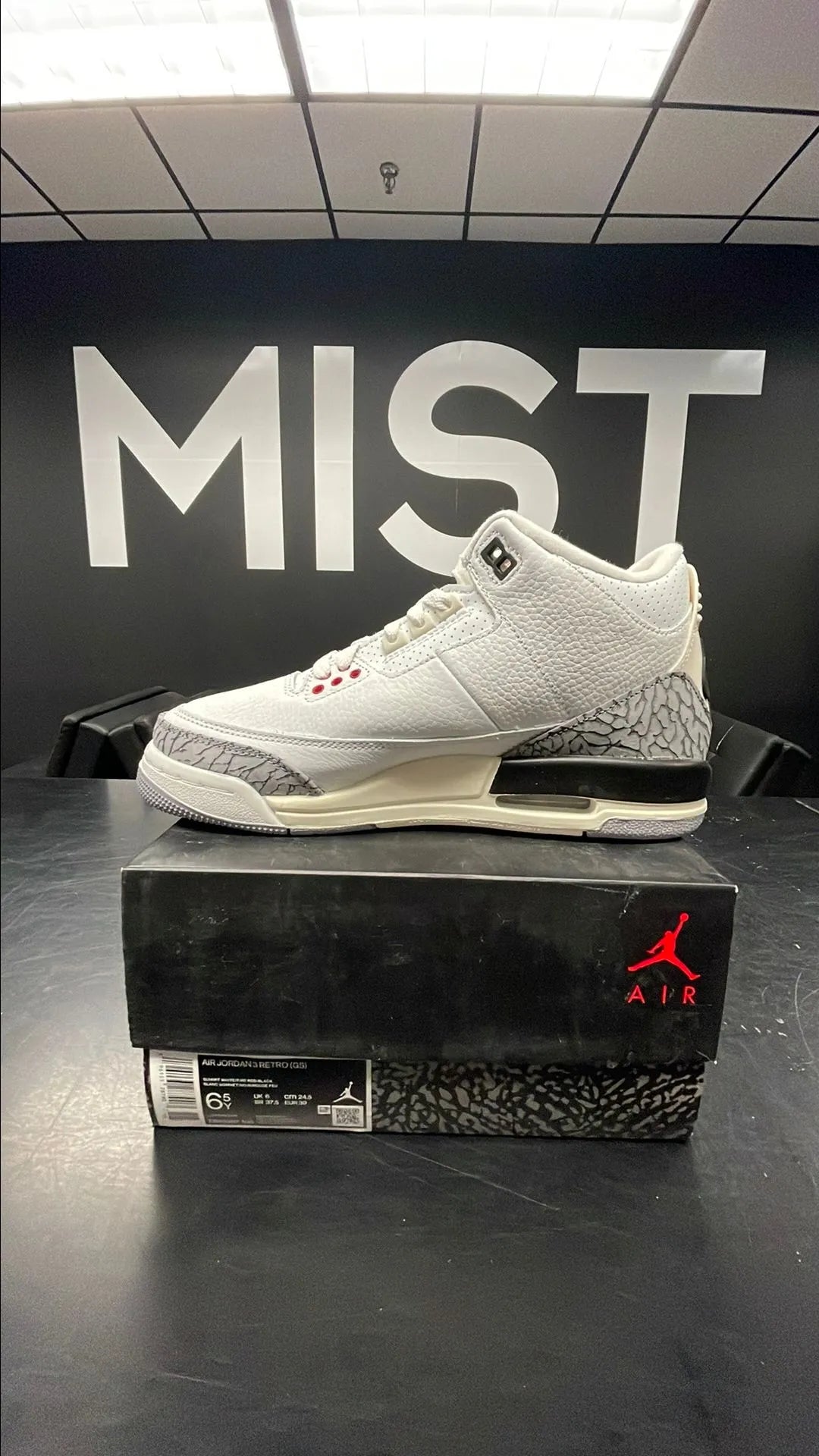 Jordan 3 - White Cement Reimagined | Size 6.5Y