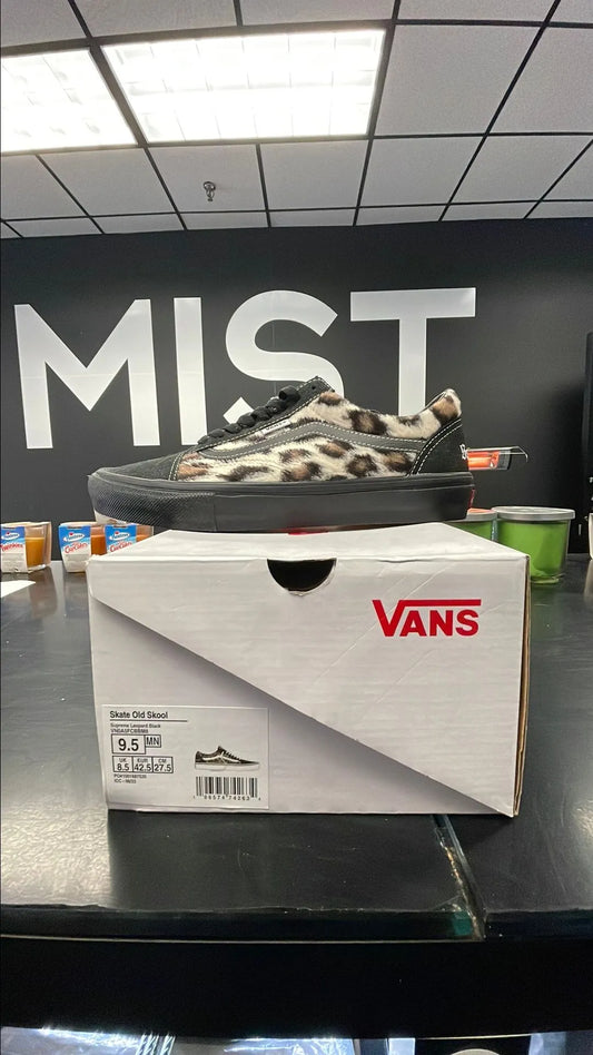 Vans - Supreme Leopard Black | Size 9.5M