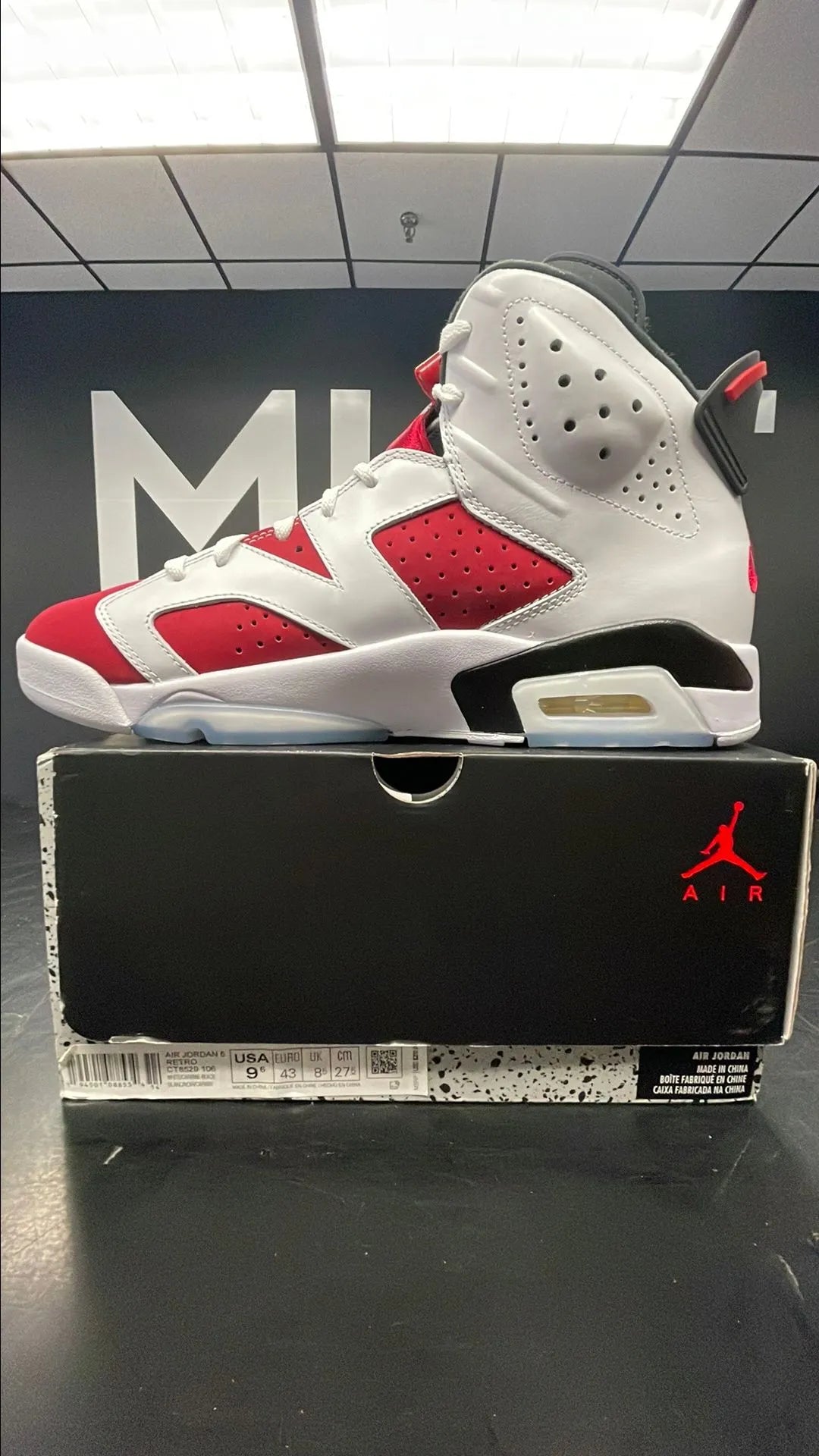 Jordan 6 Retro - Carmine | Size 9.5M