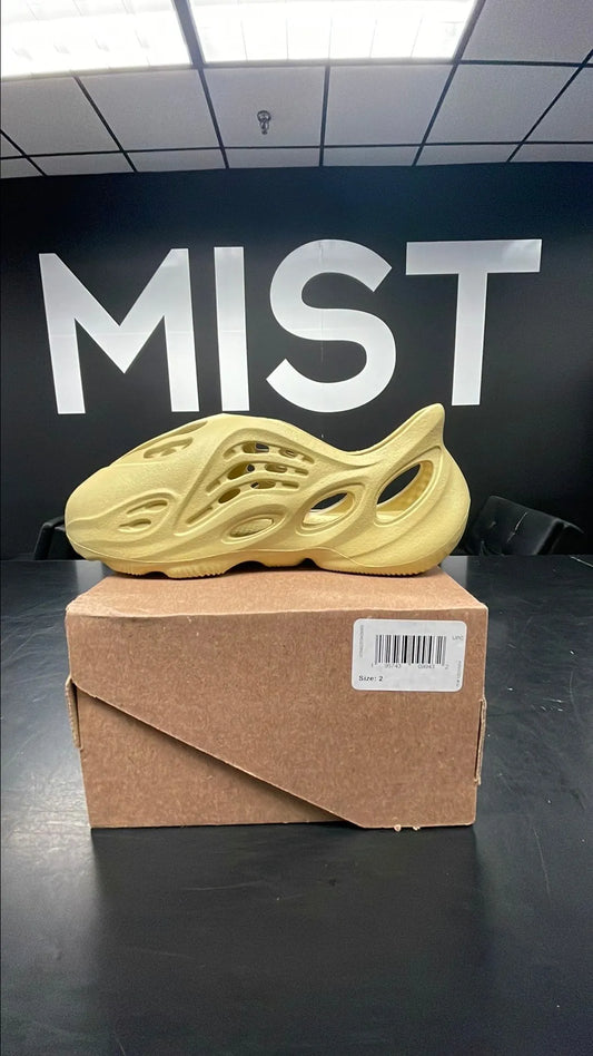 Adidas Yeezy Foam Runner - Sulfur | Size 2Y