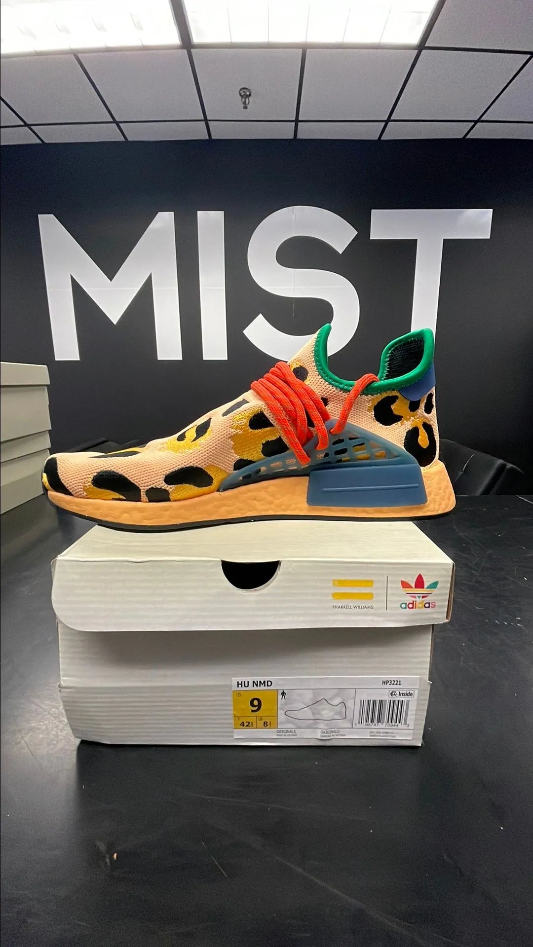 Adidas NMD Hu - Animal Print Leopard Pulse Amber | Size 9M