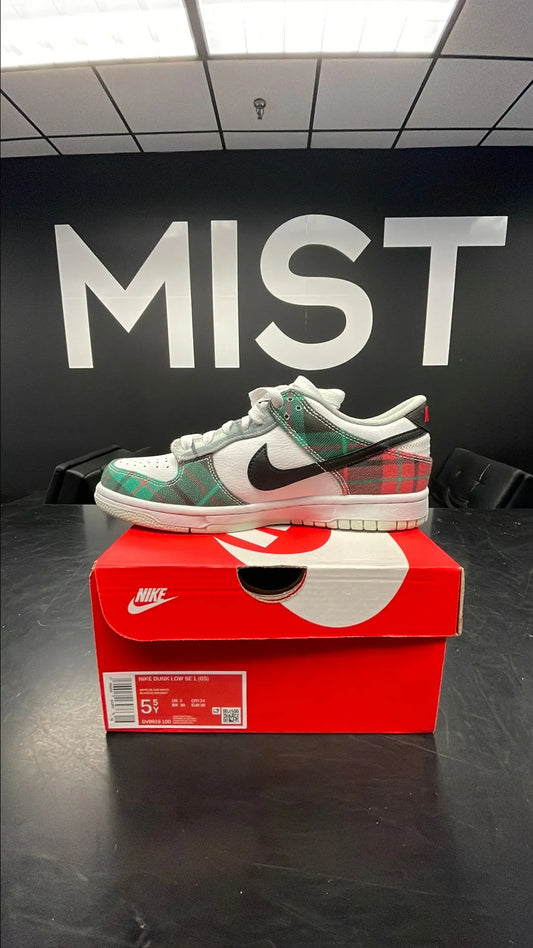 Nike Dunk Low - Tartan Plaid | Size 5.5Y